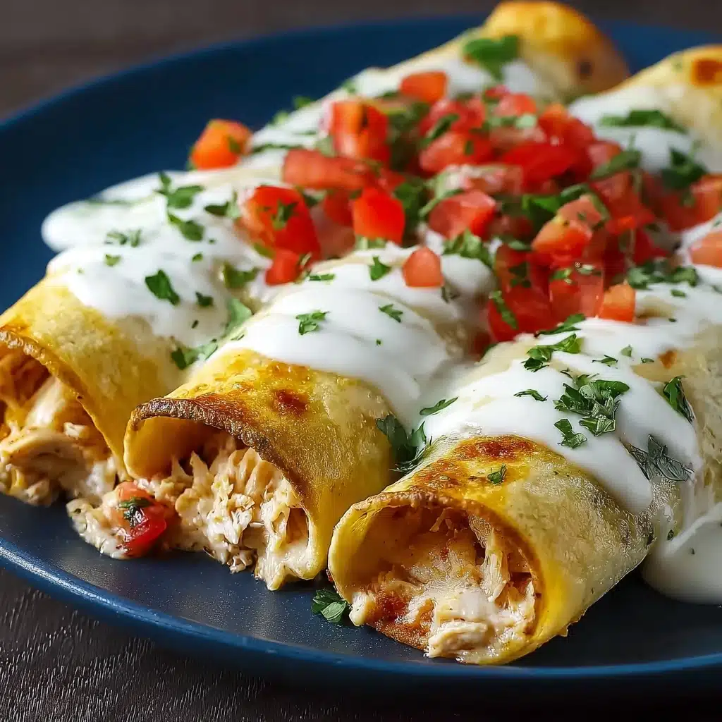 Baked Cream Cheese Chicken Taquitos Recipe