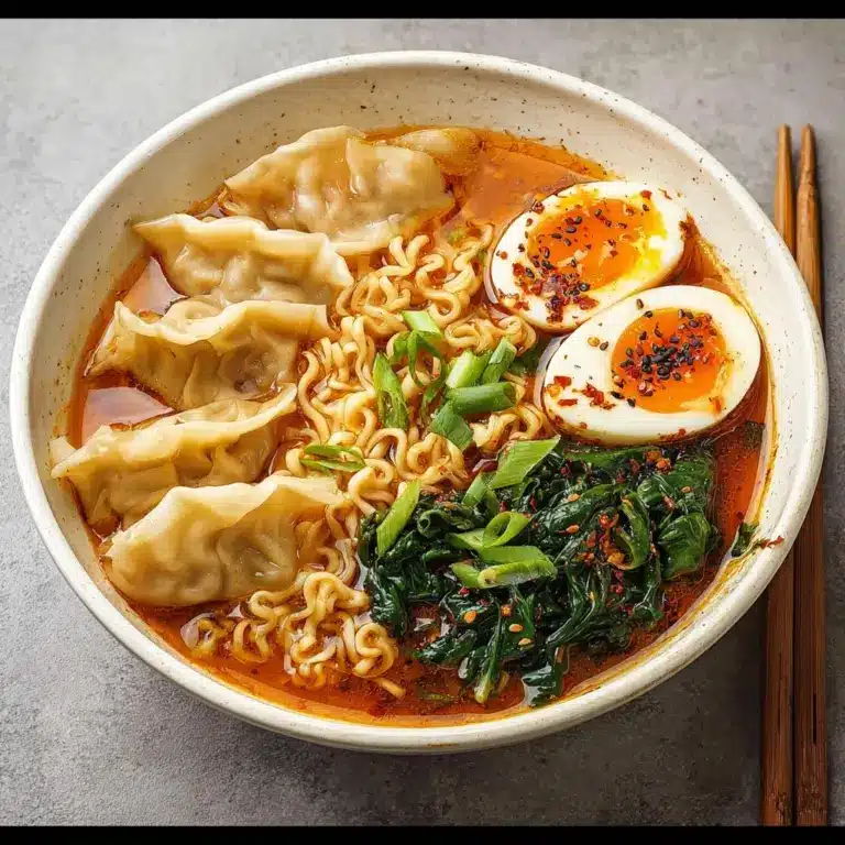 Dumpling Ramen Bowl Recipe
