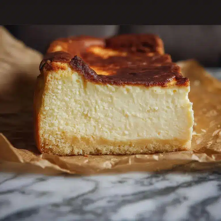 Burnt Basque Cheesecake in a Loaf Pan Recipe