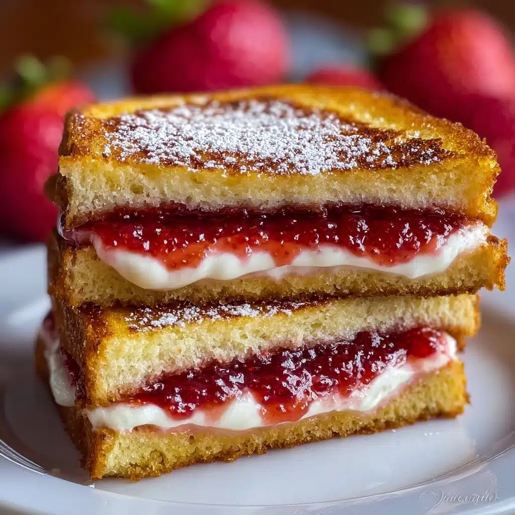 Fried Strawberry Cheesecake Sandwiches Recipe