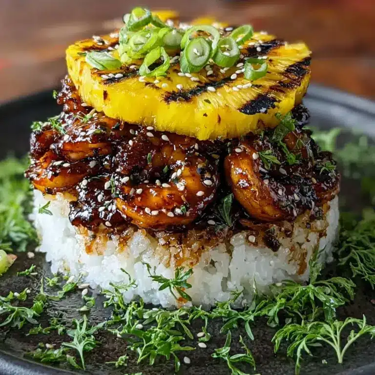 Hawaiian Huli Huli Chicken Stack Recipe