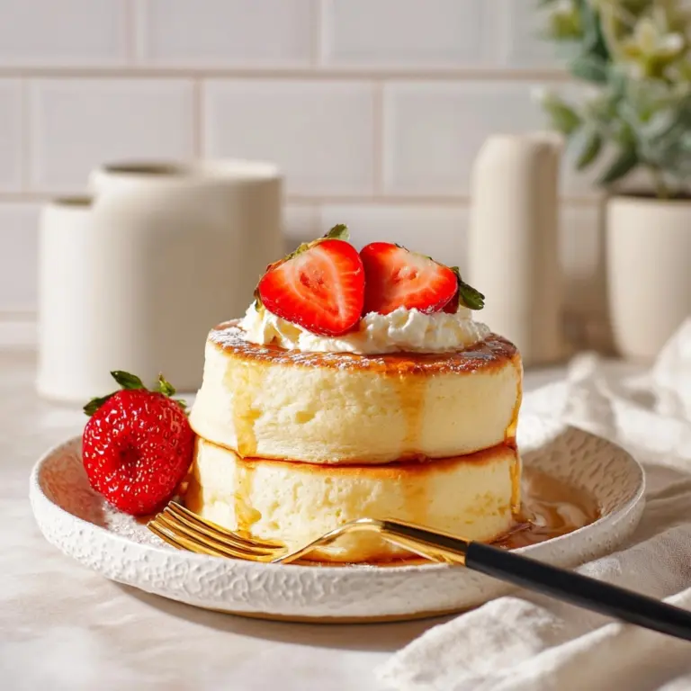 Fluffy Japanese Soufflé Pancakes Recipe
