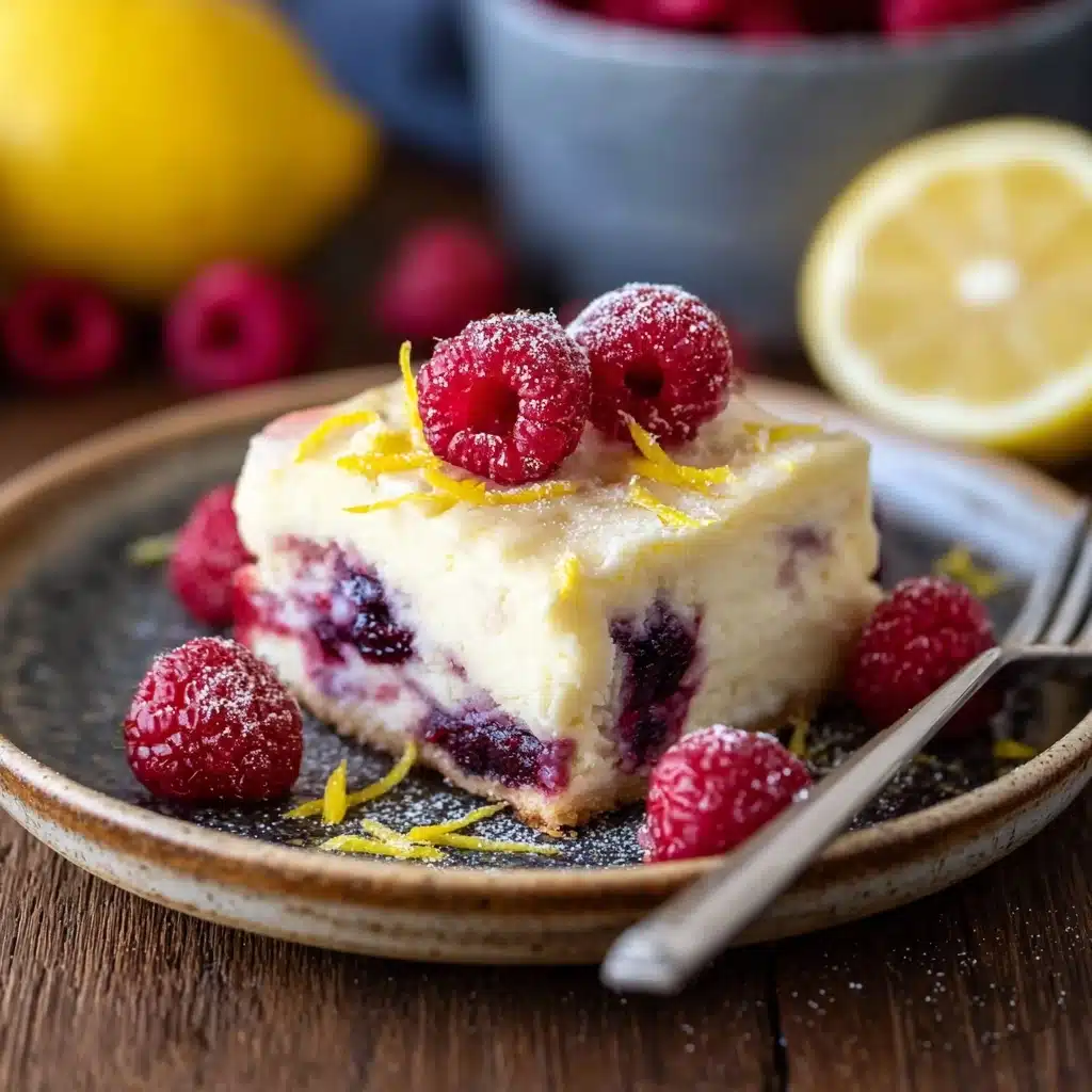 Lemon Raspberry Cottage Cheese Bake Recipe - Recipe Image