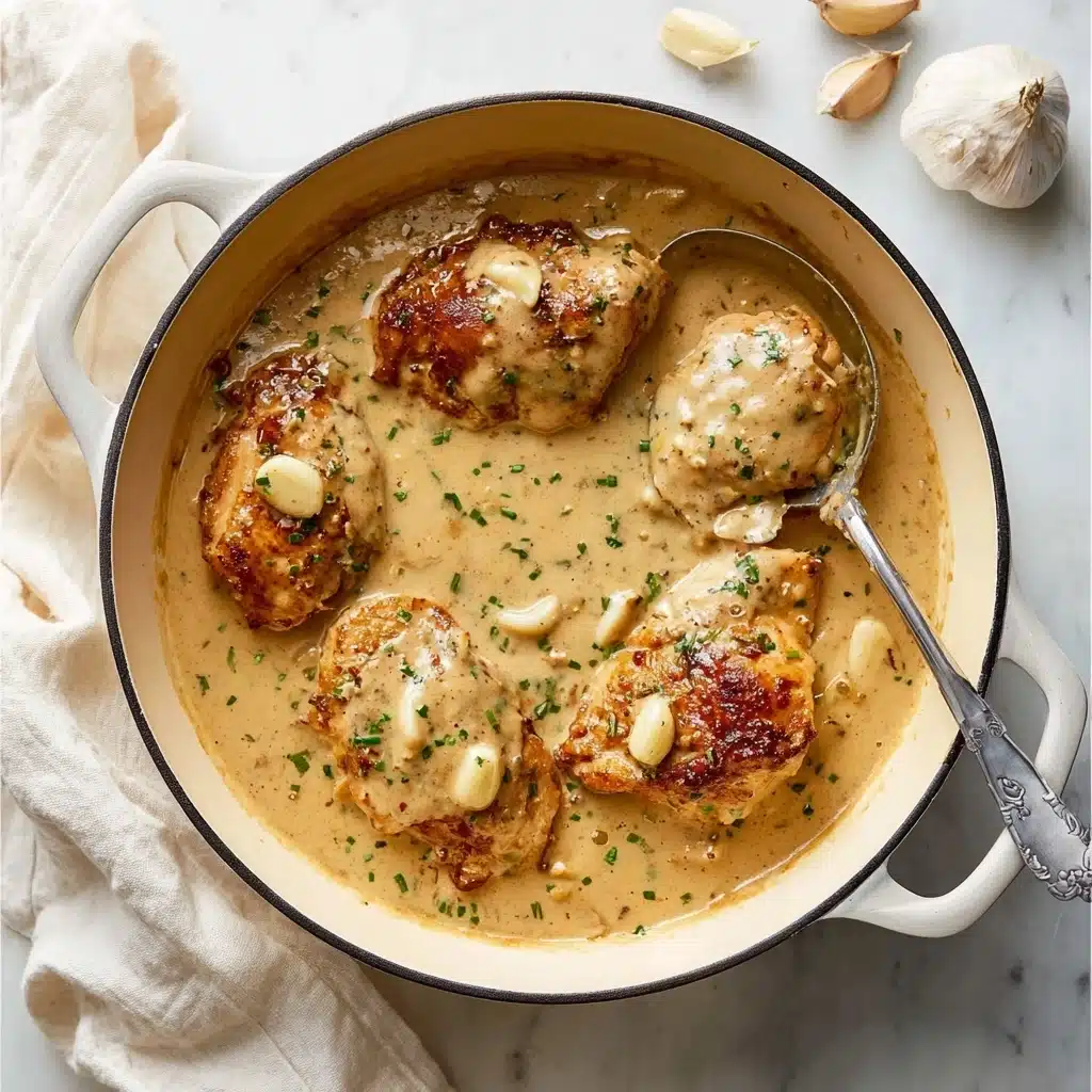 Creamy Garlic Chicken Recipe - Recipe Image