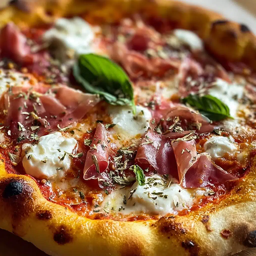 White Pizza with Prosciutto & Hot Honey Recipe - Recipe Image