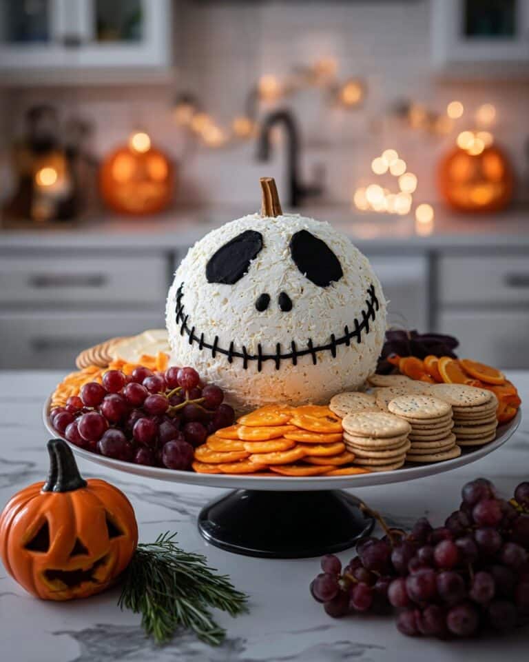 Skellington Cheese Ball Appetizer Recipe