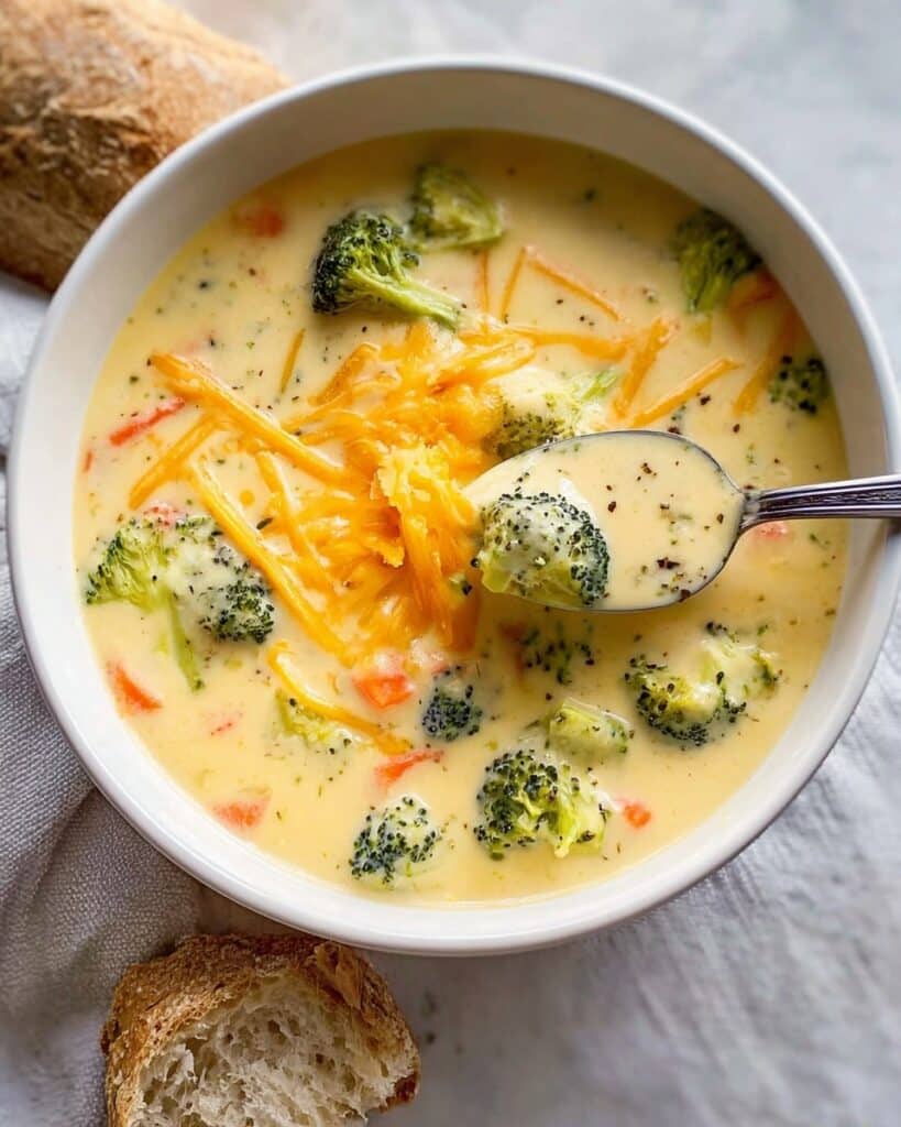 Thick Chicken Broccoli Cheddar Soup Recipe