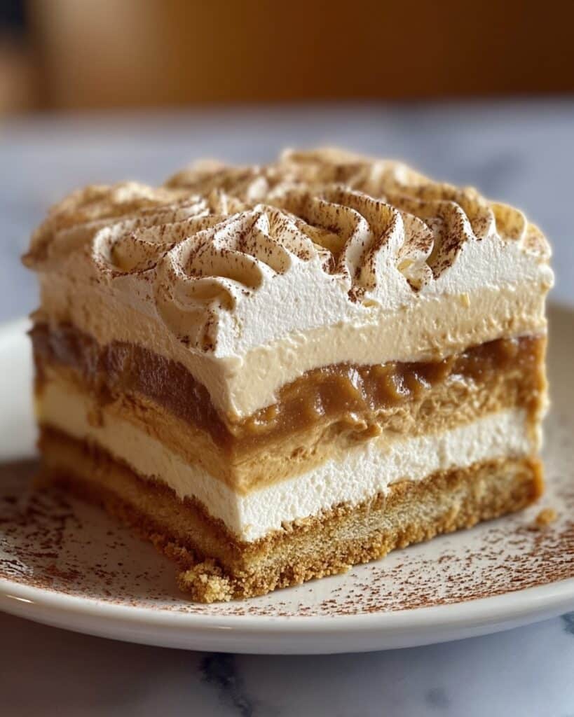 Pumpkin Spice Gooey Cake with Cream Cheese Frosting Recipe