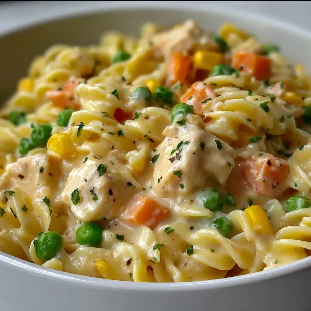 Quick Chicken Pot Pie Pasta Recipe