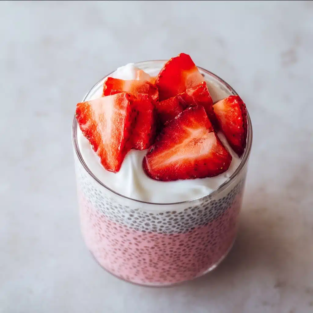 Strawberry Cheesecake Chia Seed Pudding Recipe