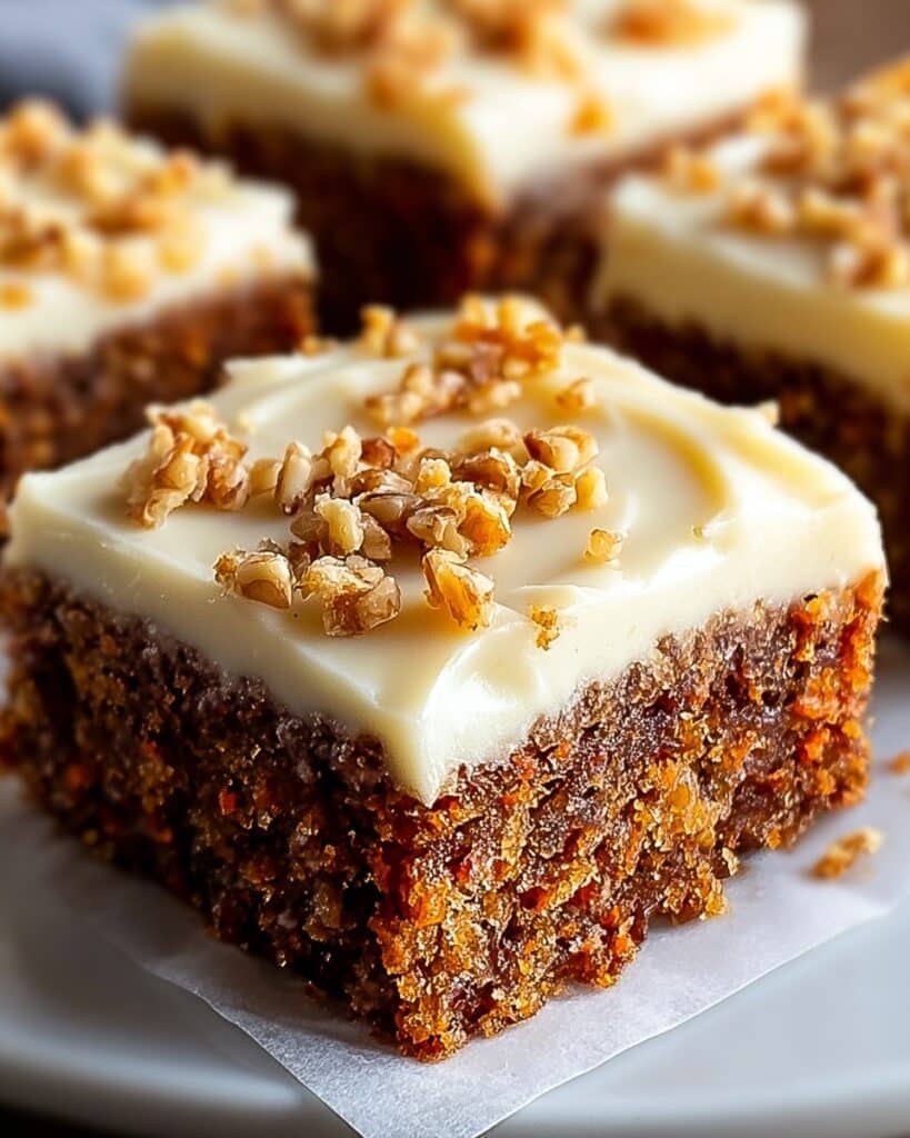 Decadent Carrot Cake Bars with Cream Cheese Frosting Recipe