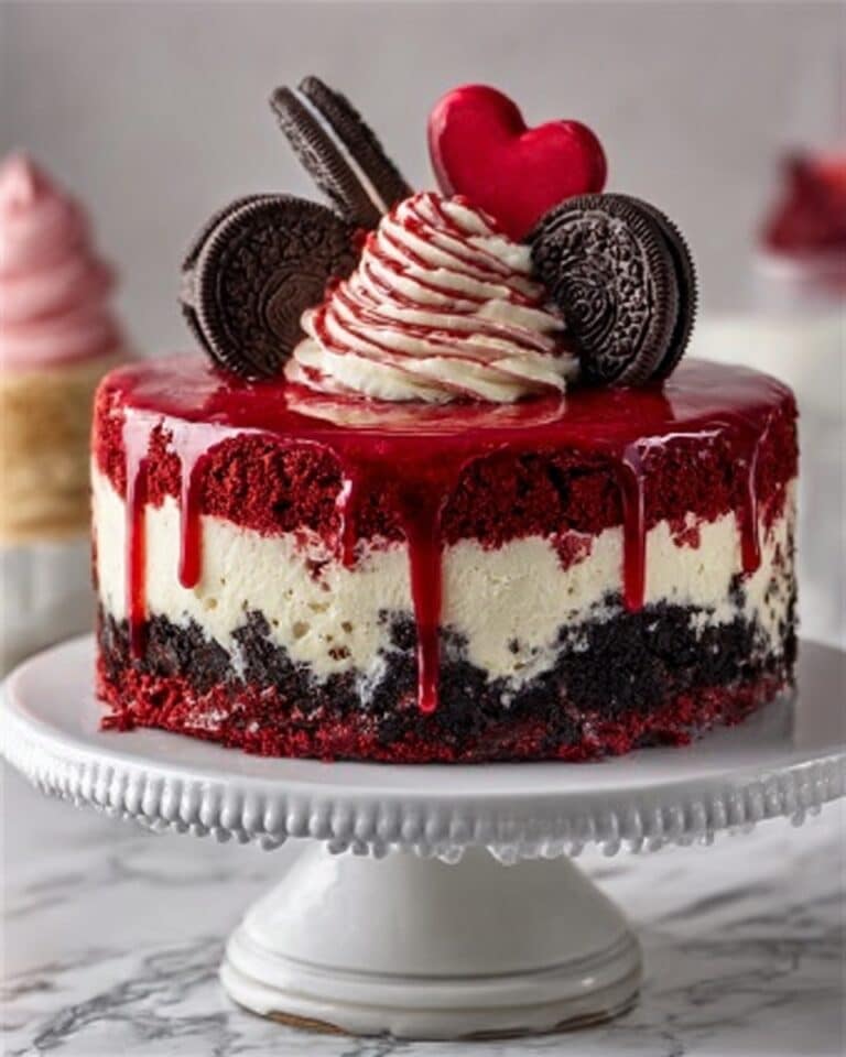 Red Velvet Oreo Cheesecake Recipe