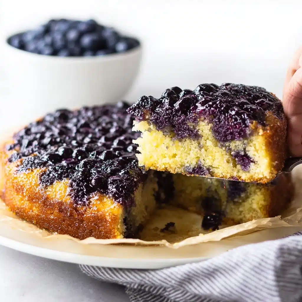 Best Homemade Blueberry Upside Down Cake Recipe