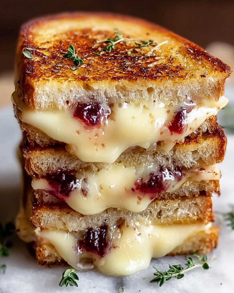 Apple and Cranberry Grilled Cheese Recipe