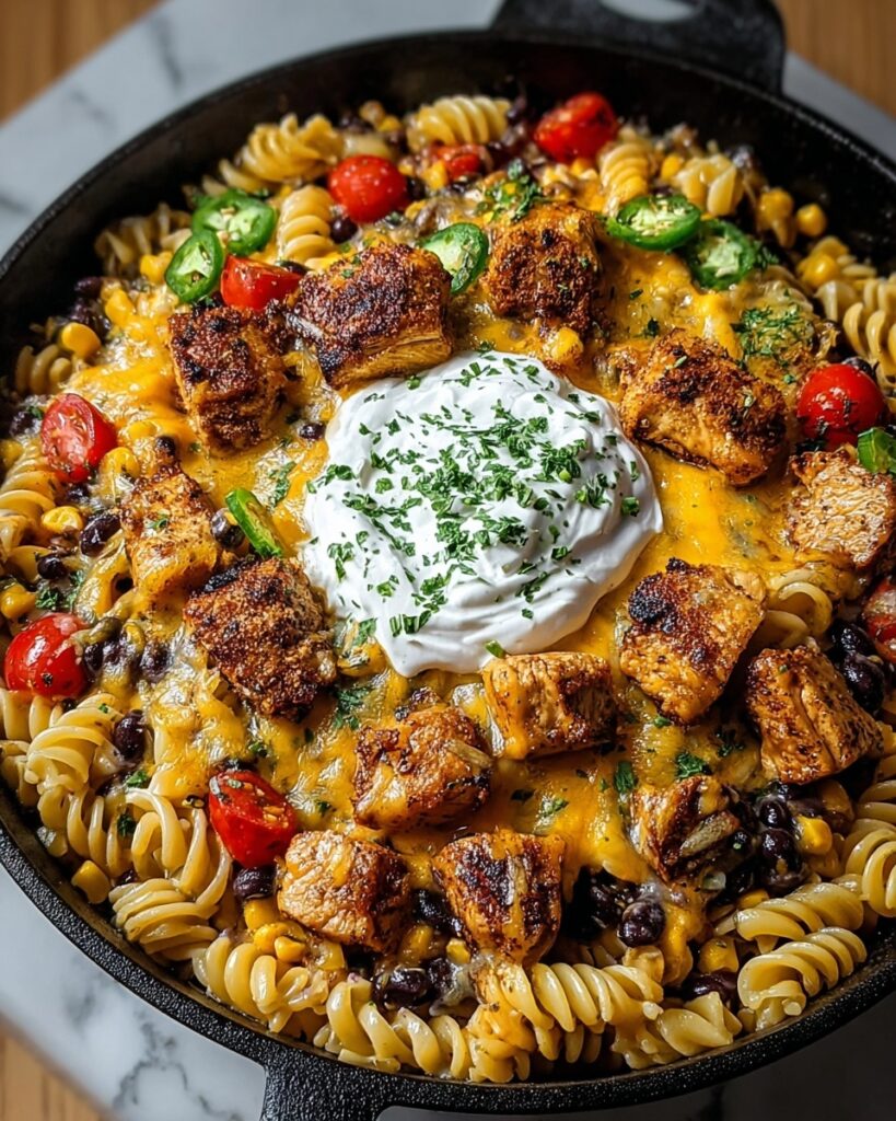 Autumn Harvest Chili Chicken Mac Skillet Recipe