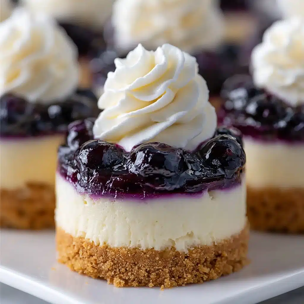 Juicy Mini Lemon Blueberry Cheesecakes Recipe