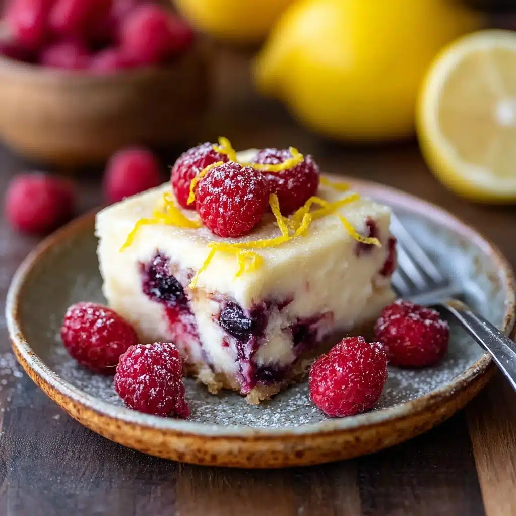 Lemon Raspberry Cottage Cheese Bake Recipe