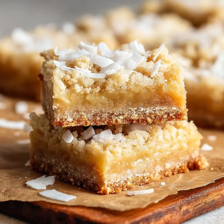 Irresistible Chewy Coconut Bars A Sweet & Easy Dessert Recipe