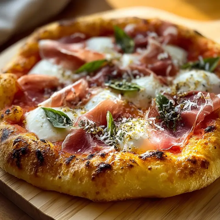 White Pizza with Prosciutto & Hot Honey Recipe