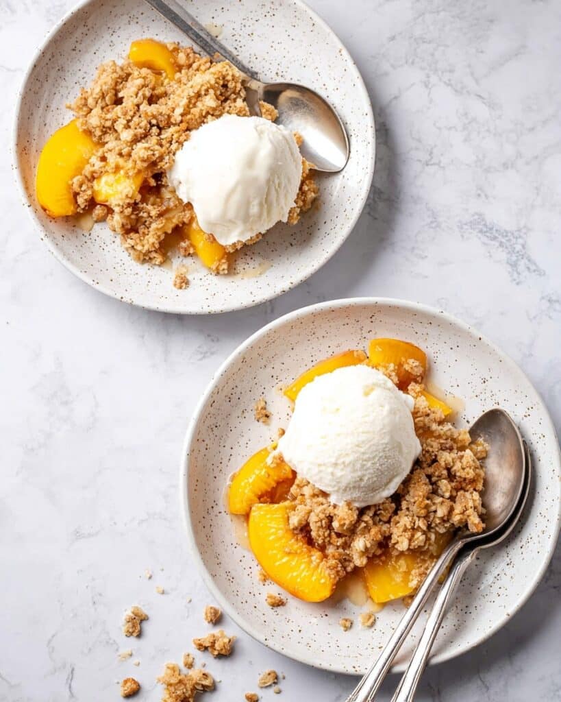 Peach Crisp with Canned Peaches Recipe