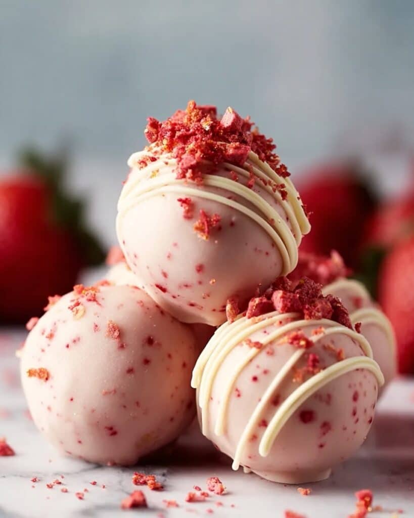 Strawberry Cheesecake Protein Balls Recipe