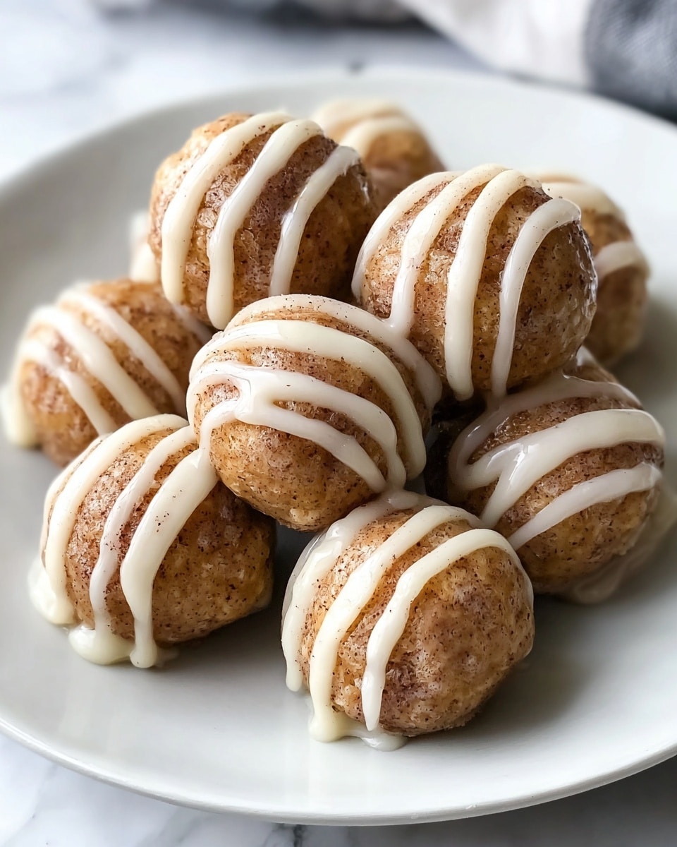Cinnamon Roll Protein Bites Recipe