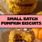 Small batch pumpkin biscuits Recipe