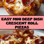Mini Deep Dish Crescent Roll Pizzas in 25 Minutes Recipe