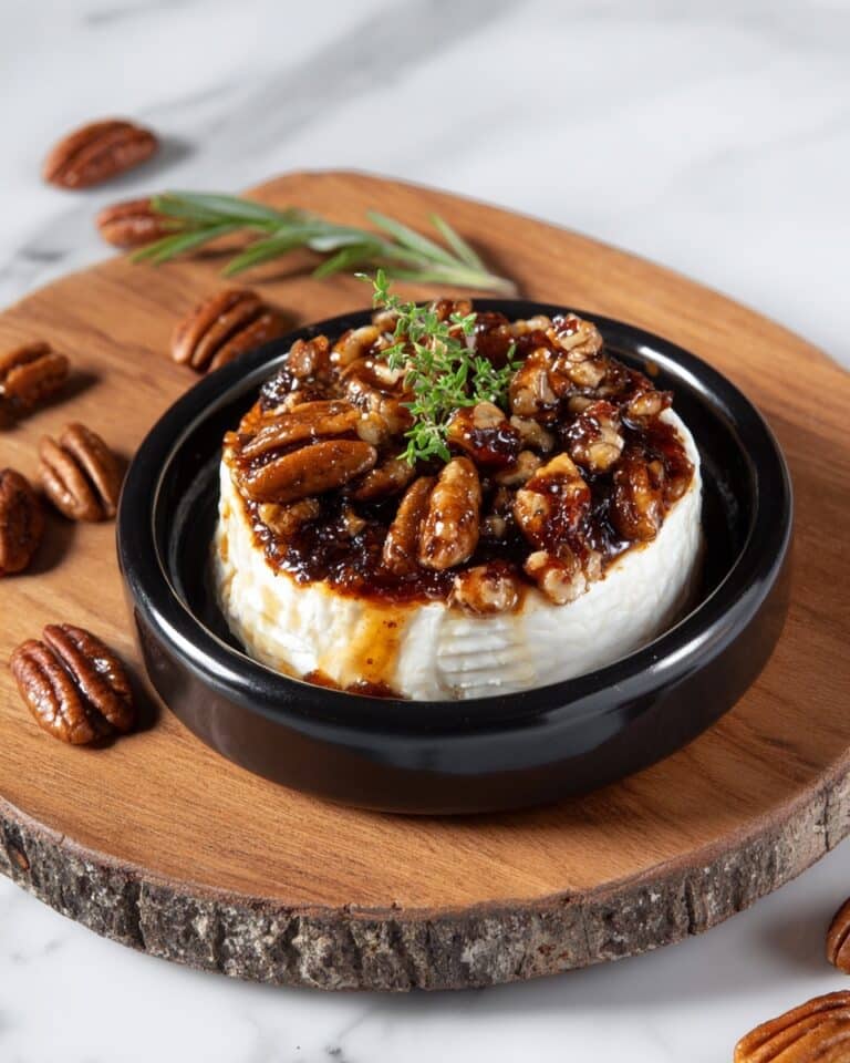 Baked Brie with Fig Jam and Pecans Recipe