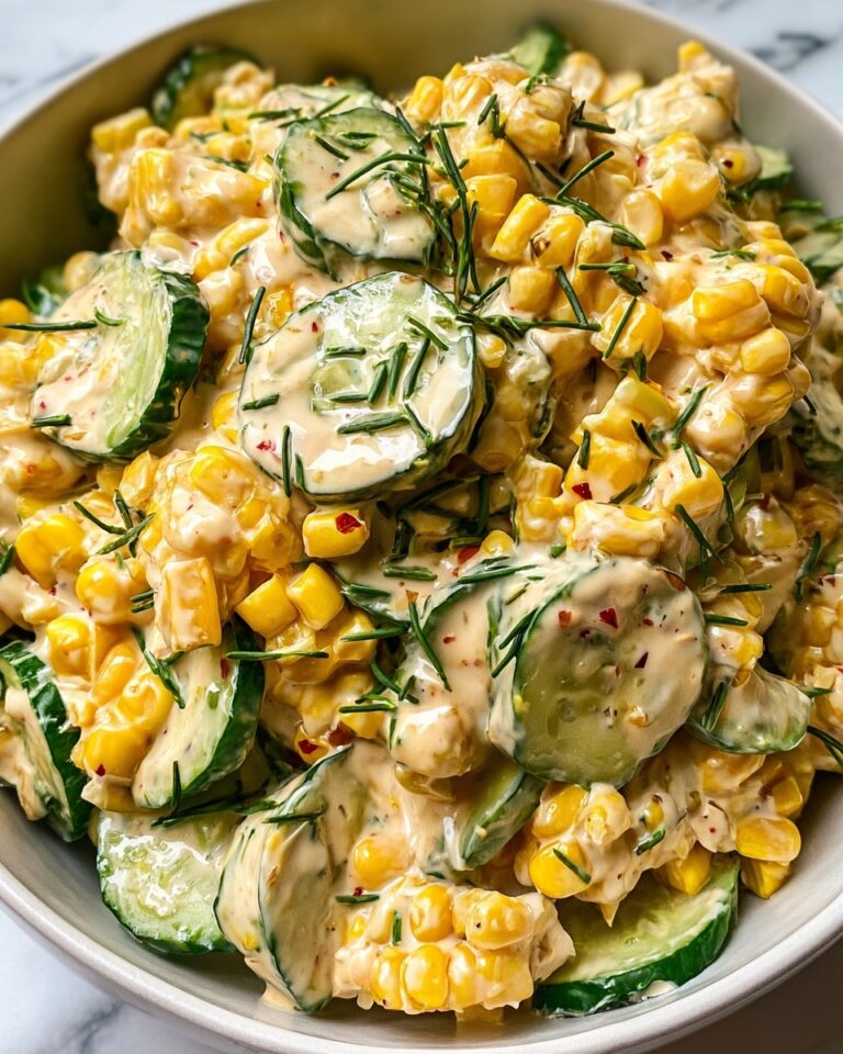Street Corn Creamy Cucumber Salad Recipe