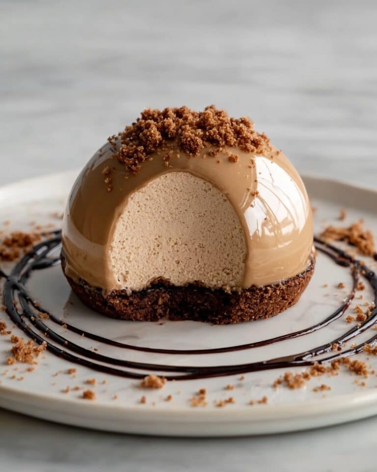Gingerbread Latte Mousse Domes Recipe