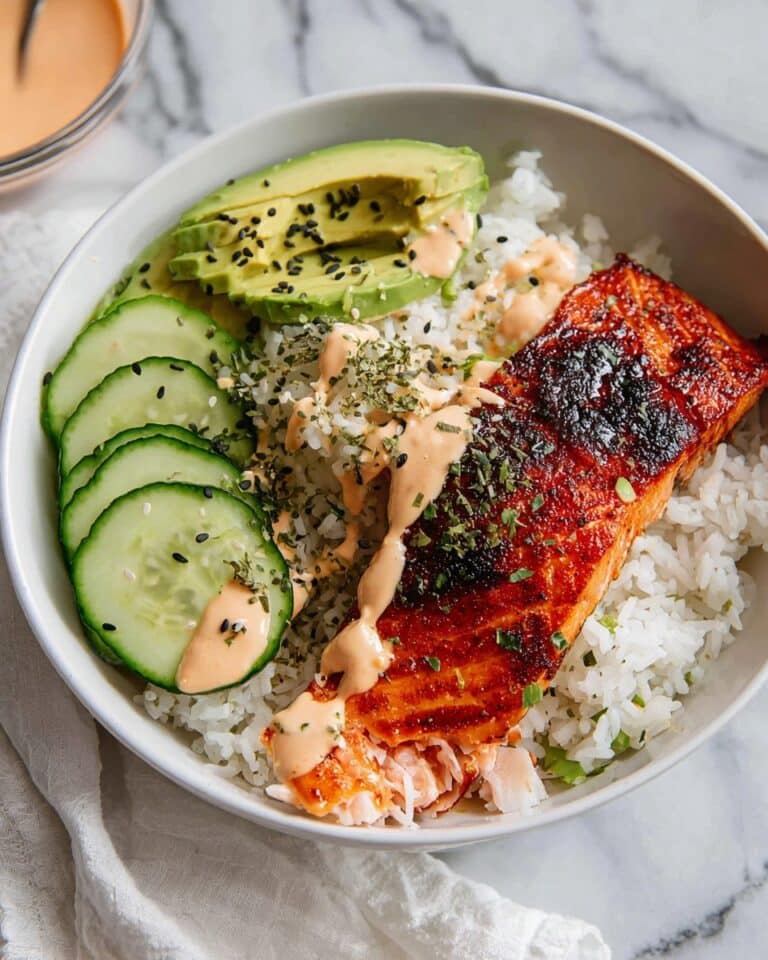 Baked Salmon Sushi Bowl Recipe