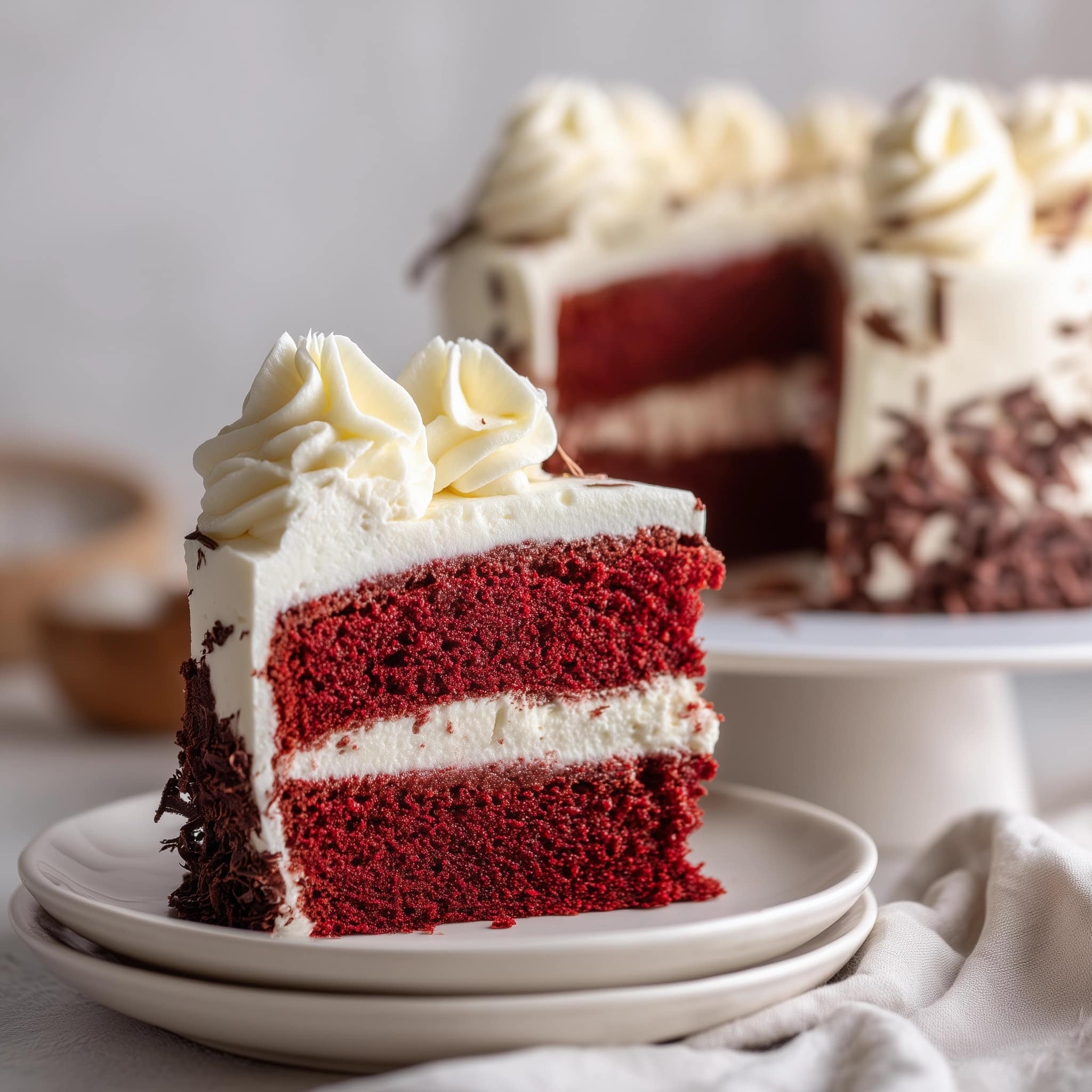 Red Velvet Earthquake Cake with Cheesecake and Chocolate Chips Recipe - Recipe Image