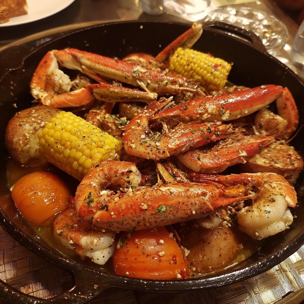 Cajun Seafood Boil with Garlic Butter Sauce Recipe