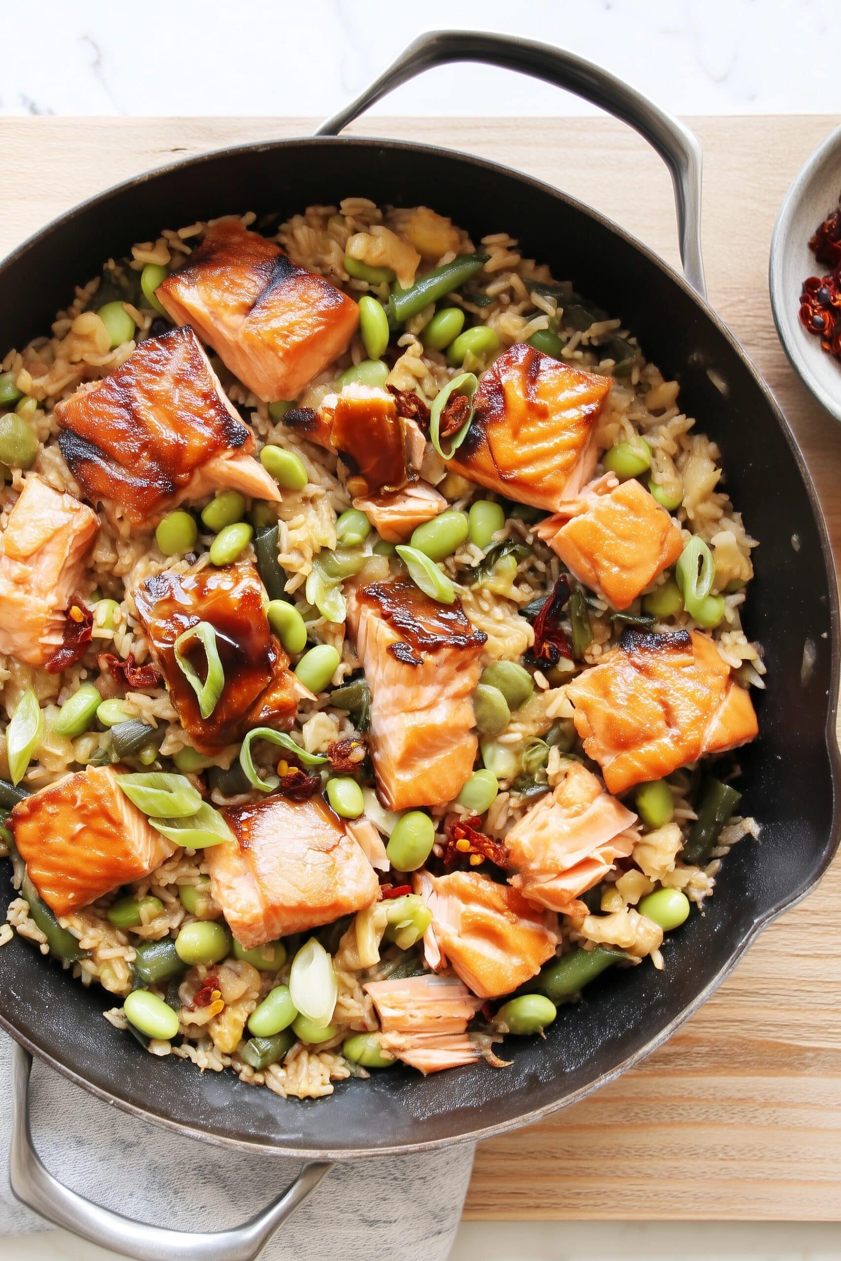 One-Pan Bold Honey BBQ Chicken Rice Recipe - Recipe Image