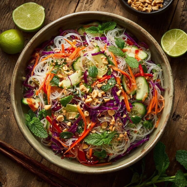 Vietnamese Salad Bowl – Bún Gà Nướng Recipe