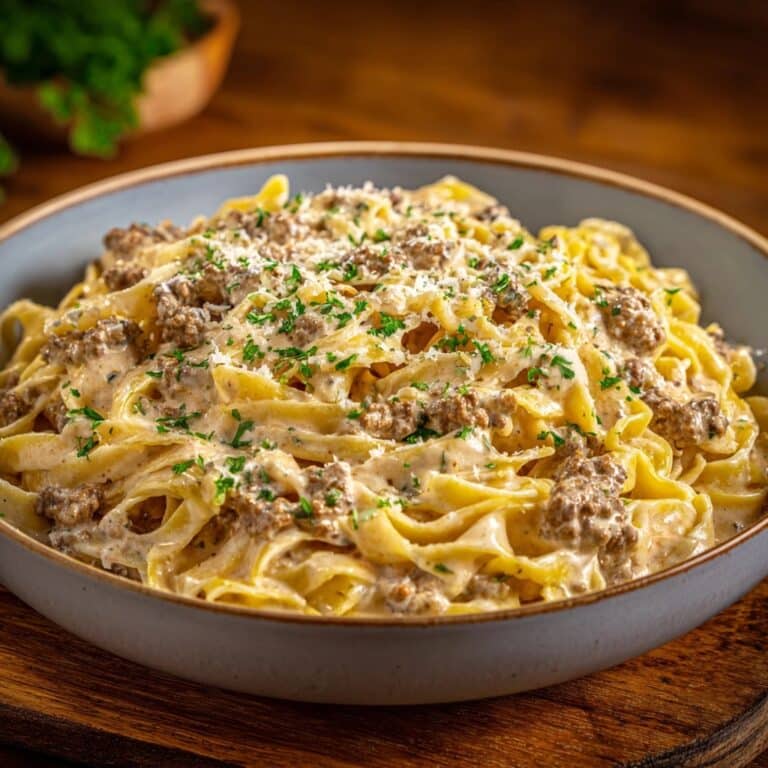 Creamy Ground Beef Pasta Recipe