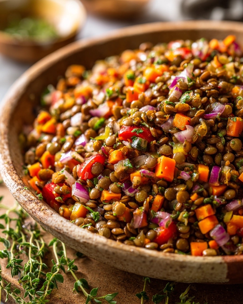 Spicy Roast Veg and Lentils Recipe - Recipe Image