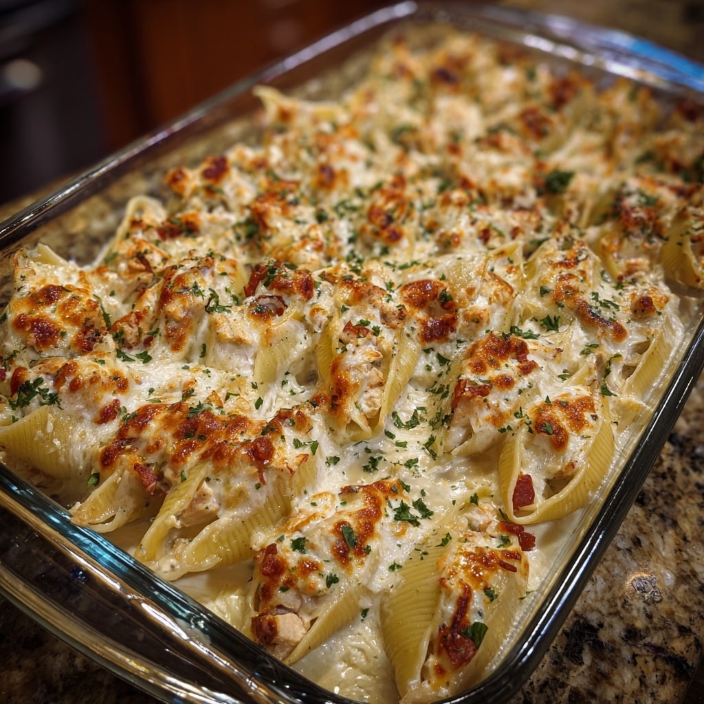 Creamy Seafood Stuffed Pasta Shells Recipe