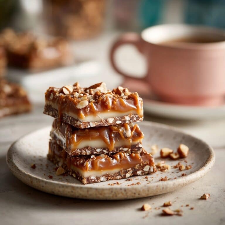 Caramel Chocolate Crunch Bars Recipe