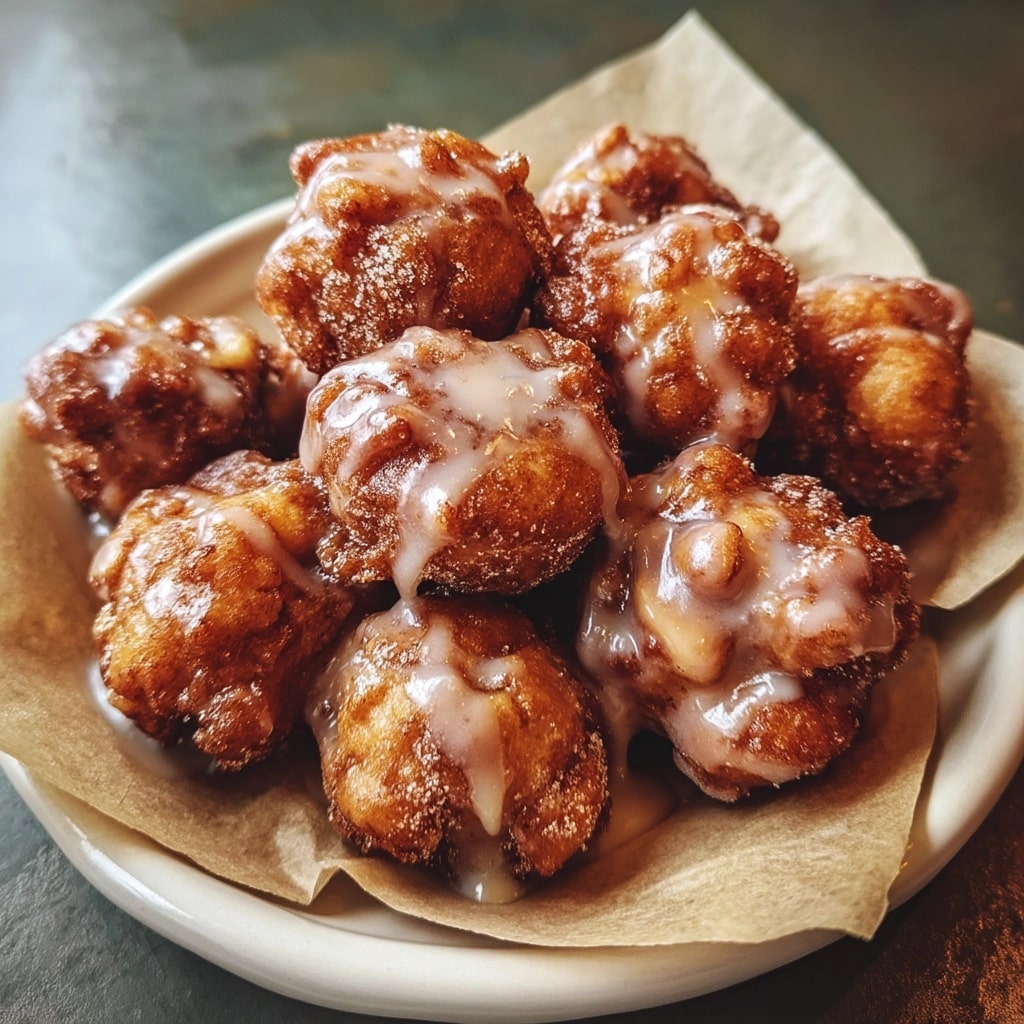 Crispy Apple Fritter Doughnuts Recipe - Recipe Image
