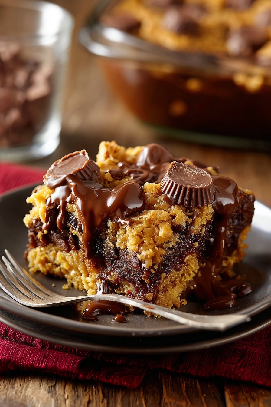 Peanut Butter Stuffed Brownies Recipe - Recipe Image