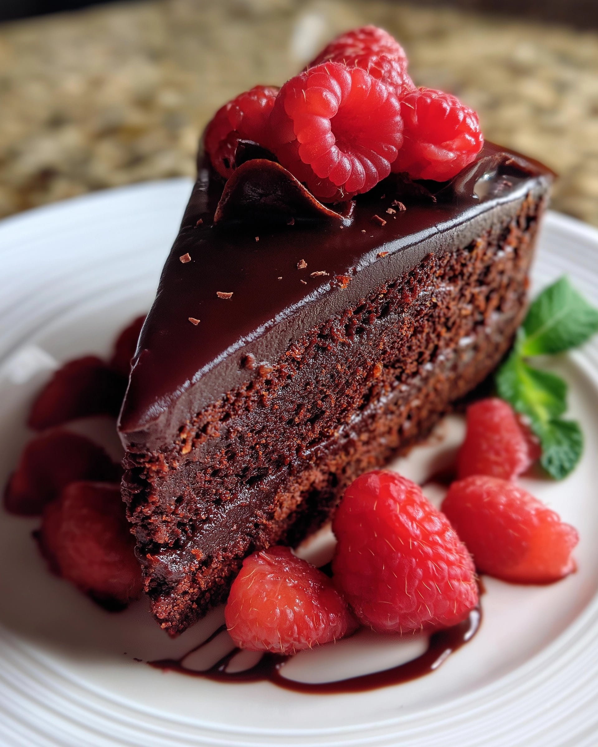 Chocolate Raspberry Mousse Cake Recipe - Recipe Image