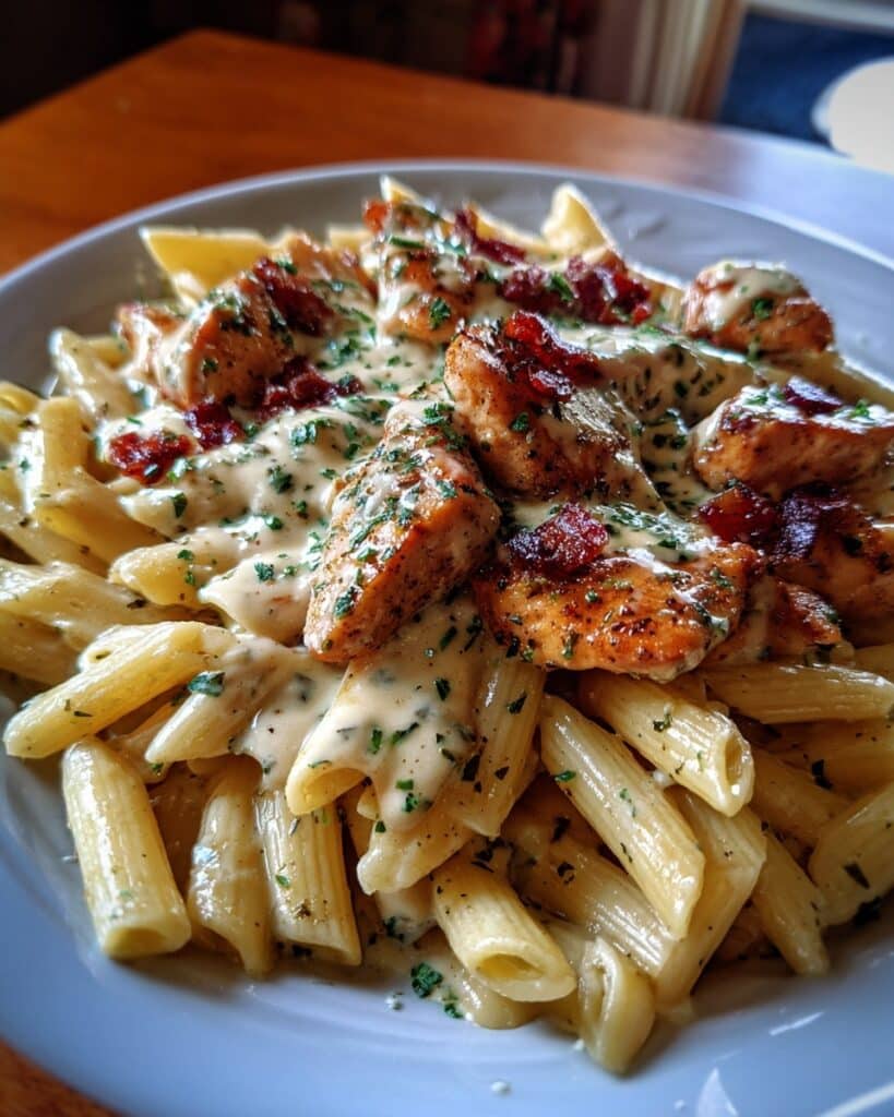 Creamy Crack Chicken Penne Recipe
