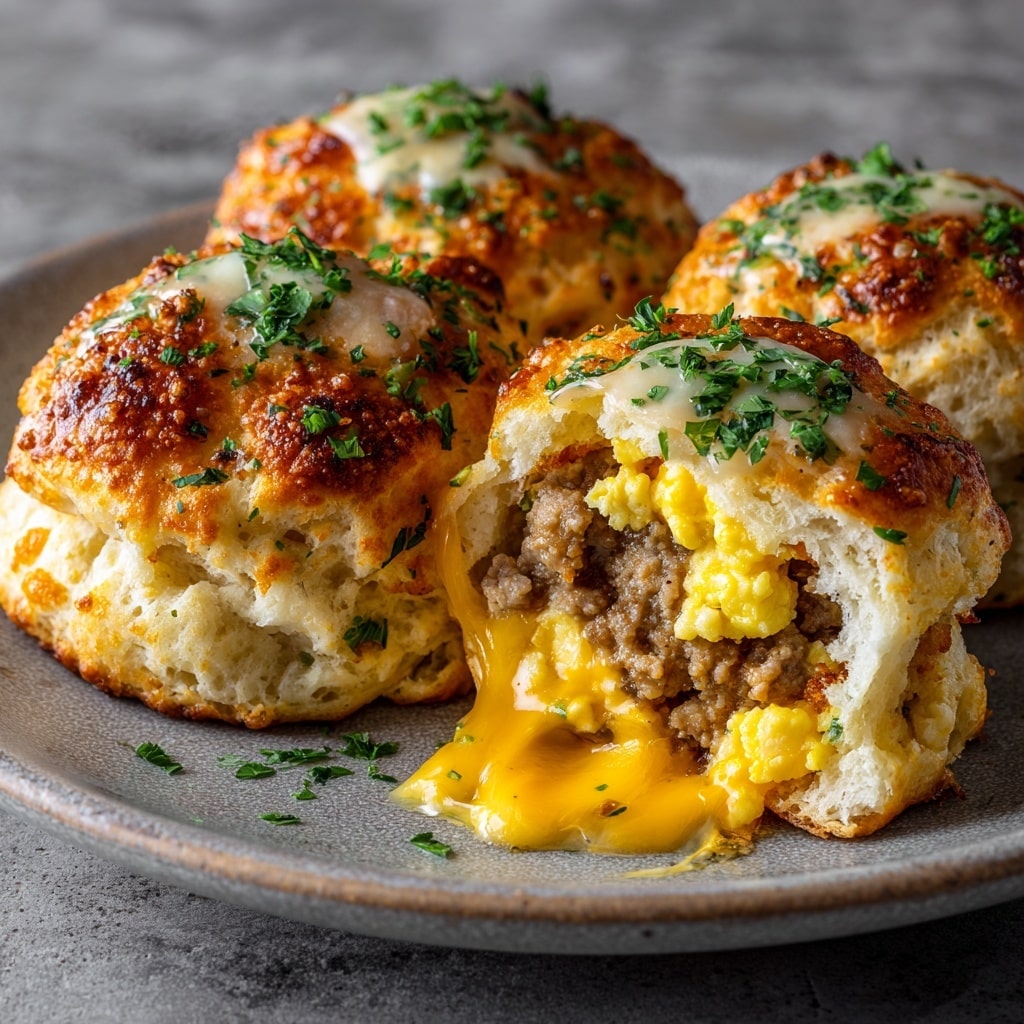 Irresistibly Cheesy Garlic Parmesan Cheeseburger Bombs Recipe - Recipe Image