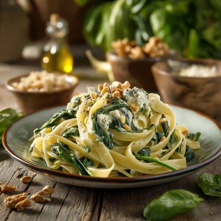 Lemon Ricotta Pasta with Spinach Recipe