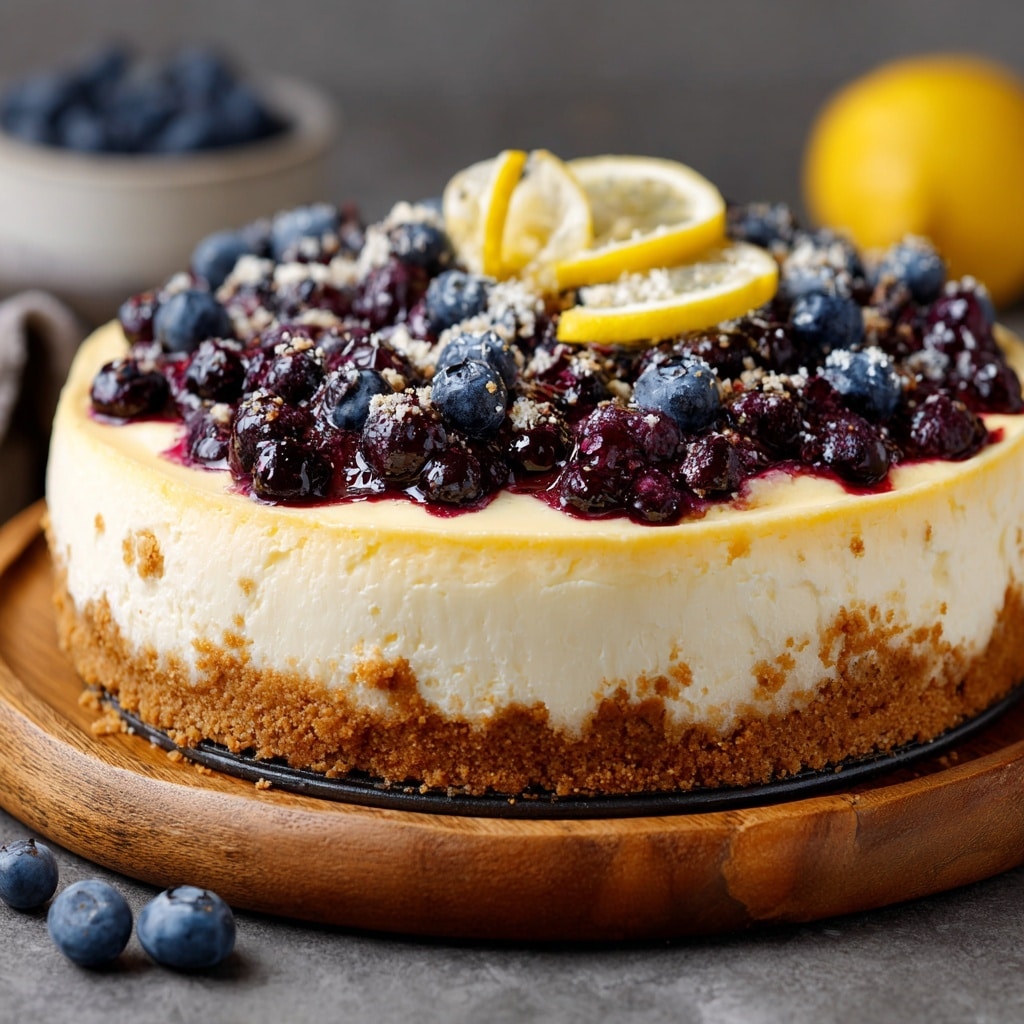 Lemon & Blueberry Cheesecake Tart Recipe