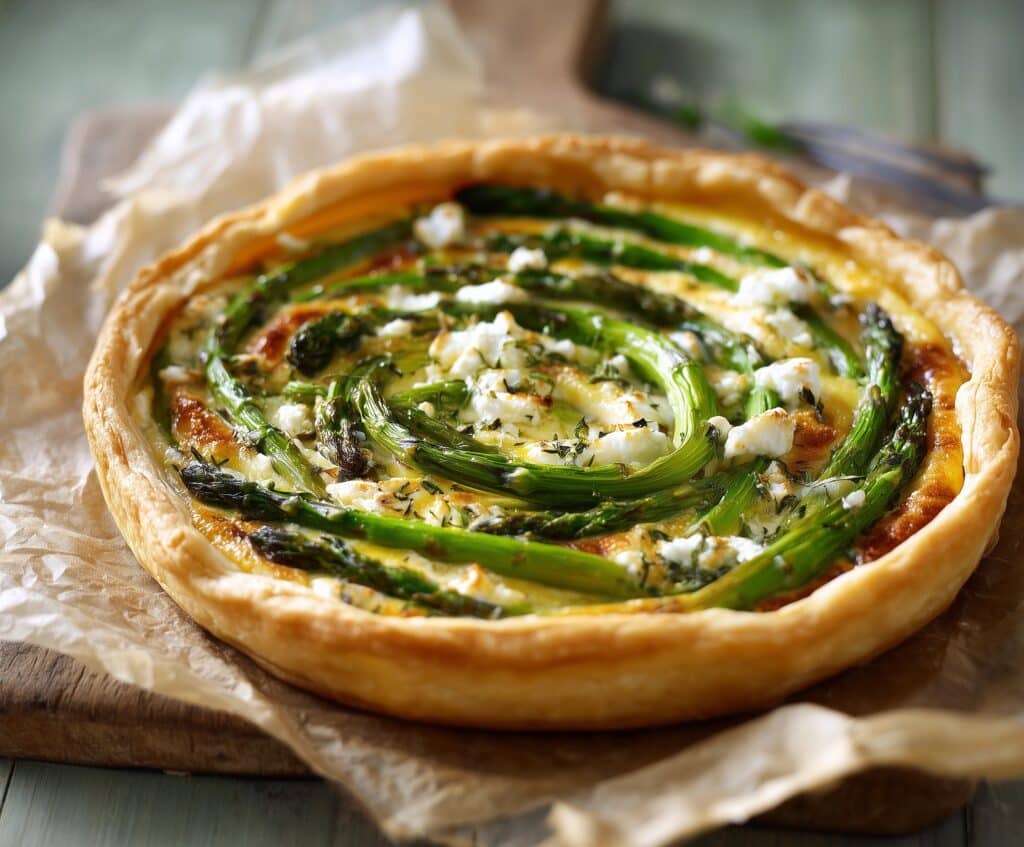 Asparagus, Feta & Dill Quiche Recipe