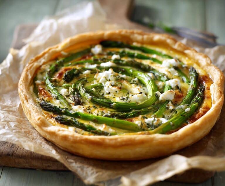 Asparagus, Feta & Dill Quiche Recipe
