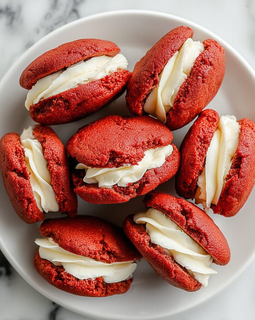 Red Velvet Macarons with Mascarpone Frosting Recipe